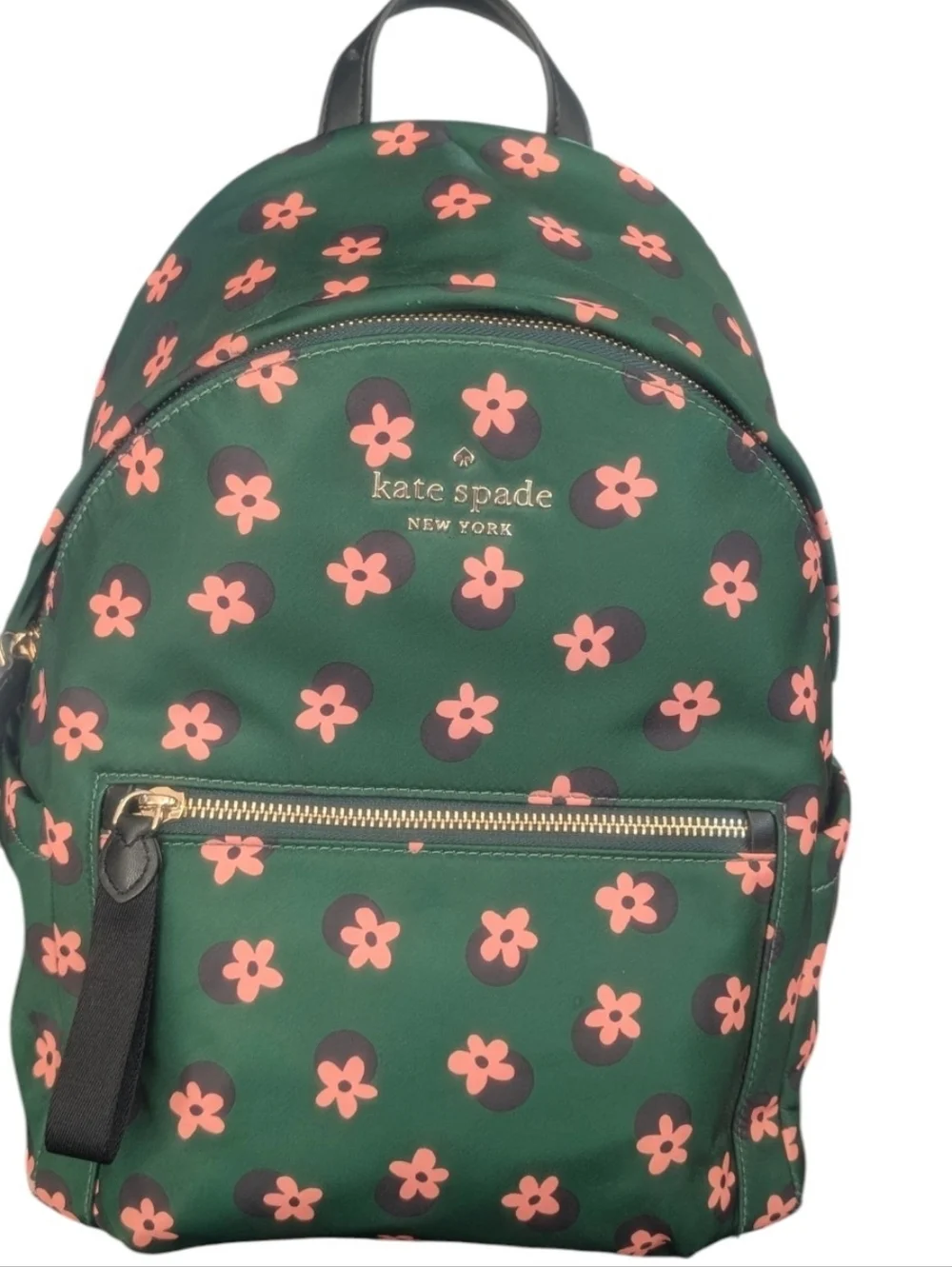 New Kate Spade Green Multi Floral Medium Backpack